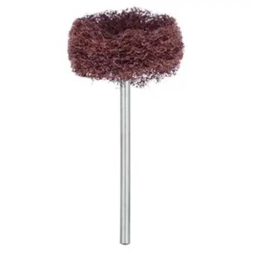 Meisinger Fuzzie Polishing Wheel, 3D Printing, Medium Fine Grit, HP Shank, 25mm, Maroon, 5/Pk, 253MF-250-HP - Fuzzie Polishers, 3D Printing Fuzzie Wheel, Medium Fine Grit, 253MF-250-HP - Image 1