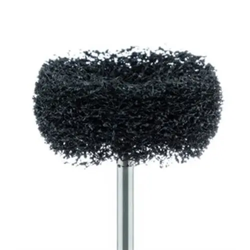 Meisinger Fuzzie Polishing Wheel, Acrylic, Medium Grit, Grey, 25mm, Handpiece, 5/Pkg, 253M-250-HP thumbnail 5