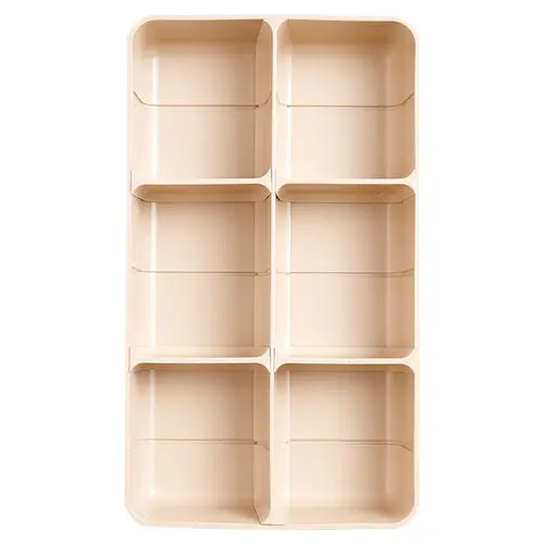 Zirc Dental Drawer Organizer, Beige, 11.5" x 6.6" x 2", with 7 Dividers, 20Z210G thumbnail 2