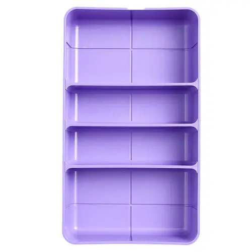 Zirc Dental Drawer Organizer, Neon Purple, 11.5" x 6.6" x 2", with Dividers, 20Z210R thumbnail 3
