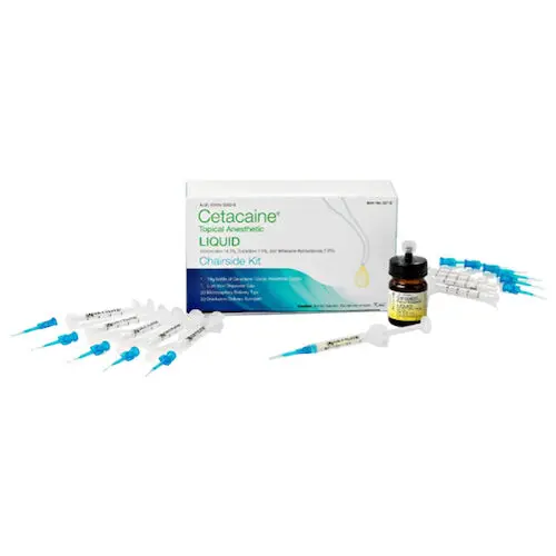 Cetacaine Topical Anesthetic Liquid Chairside Kit, 11g Bottle with 20 Delivery Syringes and 20 Microcapillary Tips, Banana Flavor, 0225 thumbnail 3
