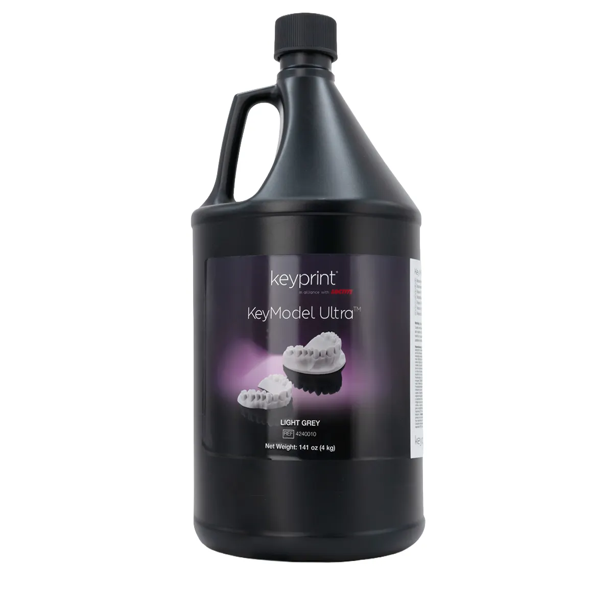 KeyModel Ultra Light Grey 3D Printing Resin, 4 kg Bottle, 4240010 thumbnail 3