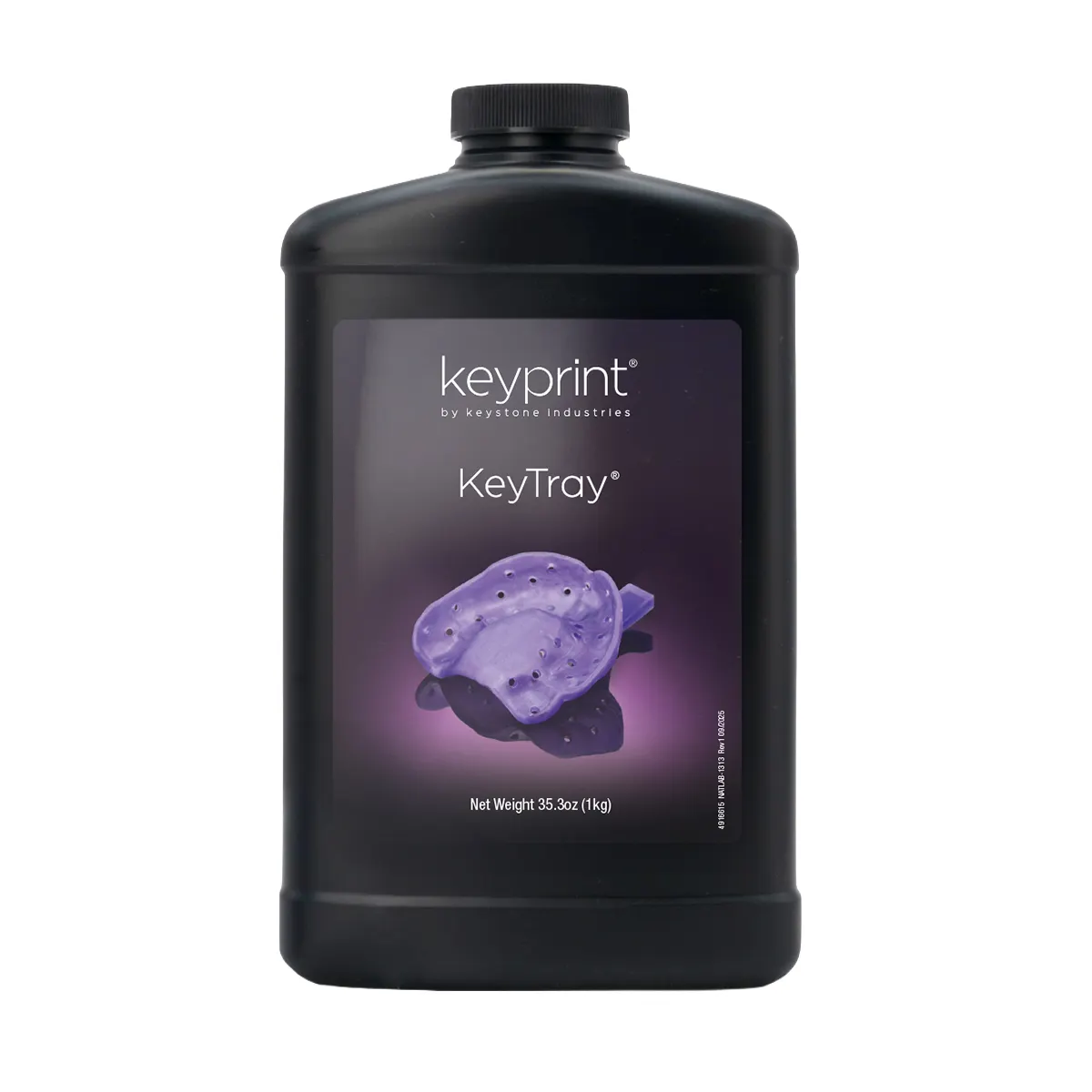 KeyPrint KeyTray 3D Printing Resin, Biocompatible Class I, Purple, 1 kg Bottle, 4220007 thumbnail 4