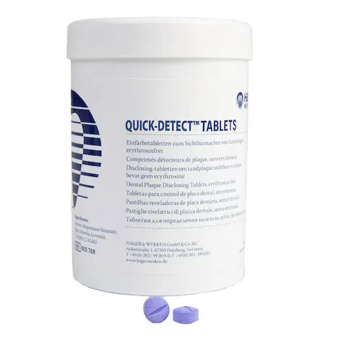 Hager Worldwide Quick-Detect Plaque Disclosing Tablets, Blue Violet, 250/Jar, 605768 thumbnail 2