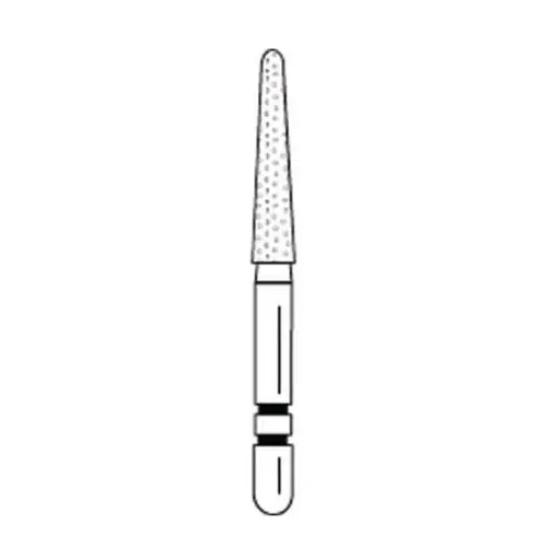Two Striper Black Diamond Bur, Super Coarse, Round-End Taper, #767.9SC, 5/Pack, 2015705 thumbnail 3