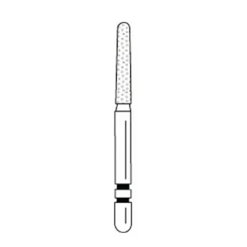 Two Striper Black Super Coarse Diamond Bur, Round-End Taper #782.8SC, Friction Grip, 5/Pk, 2015709 thumbnail 3