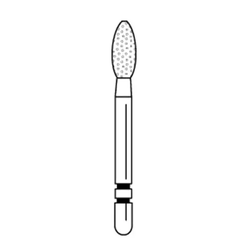 Two Striper® Diamond Bur FG, Fine, Red, Football #285.5F, 2.3 mm Major/0.7 mm Minor Diameter, 5.0 mm Length, 50/Pkg, 2050173 thumbnail 6
