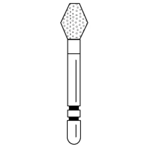 Two Striper® Diamond Bur FG, Coarse, Green, Barrel #230, 3.4 mm Major/1.3 mm Minor Diameter, 50/Pkg, 2050063 thumbnail 2