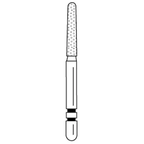 Two Striper Diamond Bur FG, Coarse, Round End Taper, #782.8C, 1.5 mm Major/1.1 mm Minor Diameter, 8.0 mm Length, 50/Pkg, 2050424 thumbnail 2