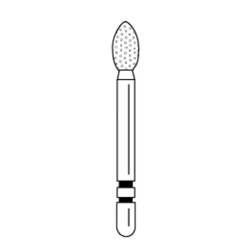 Two Striper® Diamond Bur FG, Coarse, Green, Football #283.4C, 2.5 mm Diameter, 4.0 mm Length, 50/Pkg, 2050142 thumbnail 2