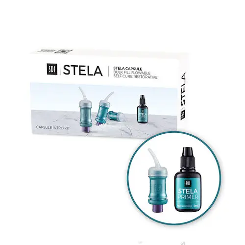 Stela Bulk Fill Flowable Self-Cure Restorative Capsule Intro Kit, Universal Shade, 10 Capsules, 1 Primer Bottle, 15 Applicators, 8640004 thumbnail 3