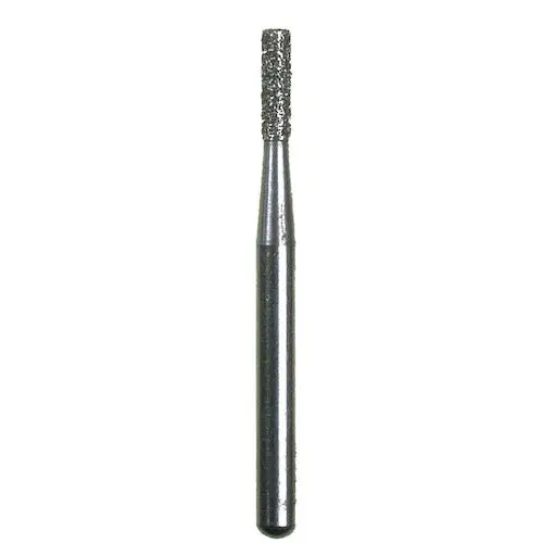 Spring Health Products Flat End Cylinder Diamond Bur, Coarse Grit, Friction Grip, Single-Use, 25/Pack, #835-012 (Z835-012C25) - #835-012 Coarse Flat End Cylinder Spring Diamond FG 835-012 Single-Use Pack of 25 - Image 1