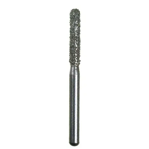 Spring Health Products Round End Cylinder FG Diamond Bur, Super Coarse, Single-Use, 881-014, 25/Pack thumbnail 2
