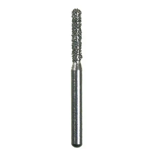 Spring Health Products Round End Cylinder FG Diamond Bur, Super Coarse, 880-012, Single-Use, 25/Pack, KS1SC25 thumbnail 2