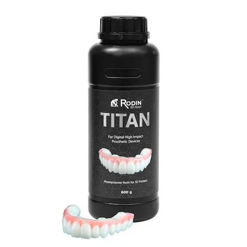 Rodin Titan Ceramic Nanohybrid 3D Printing Resin, Shade A1, 600g Bottle, 23993 thumbnail 3