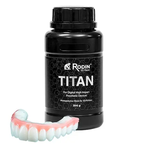 Rodin Titan 3D Print Resin, Ceramic Nanohybrid, Shade 0M3, 300g Bottle, #23997 thumbnail 3