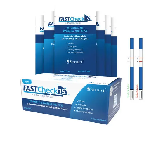 Sterisil FastCheck15 In-Office Dental Unit Waterline Test Strips, 15-Minute Results, 6/Box, FC15-6 thumbnail 15