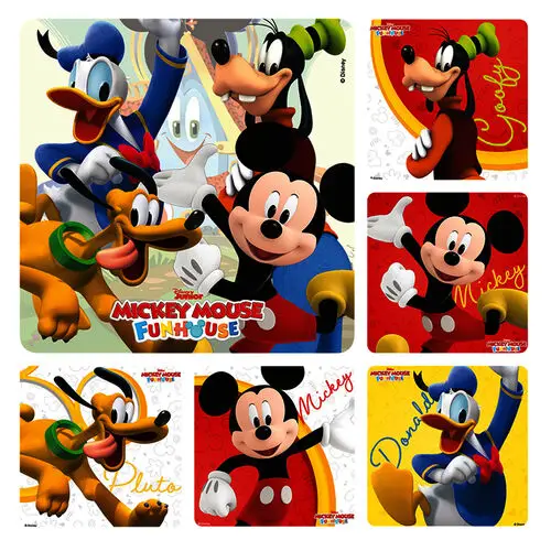 Mickey Mouse Fun House Stickers, Assorted 2.5" x 2.5", 100/Roll, PS787 thumbnail 2