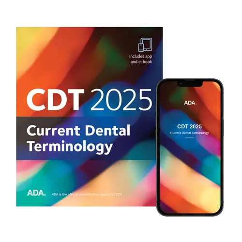 CDT 2025 Current Dental Terminology Coding Book with Ebook and Mobile App, J025BTi thumbnail 2