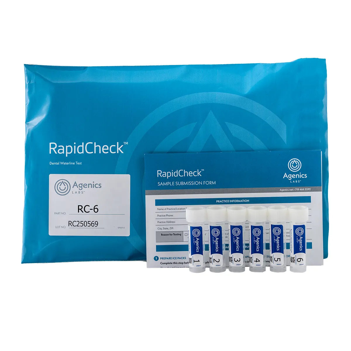 RapidCheck Flow Cytometry Dental Unit Waterline Test Kit, 6 Vial Kit, RC-6 thumbnail 3