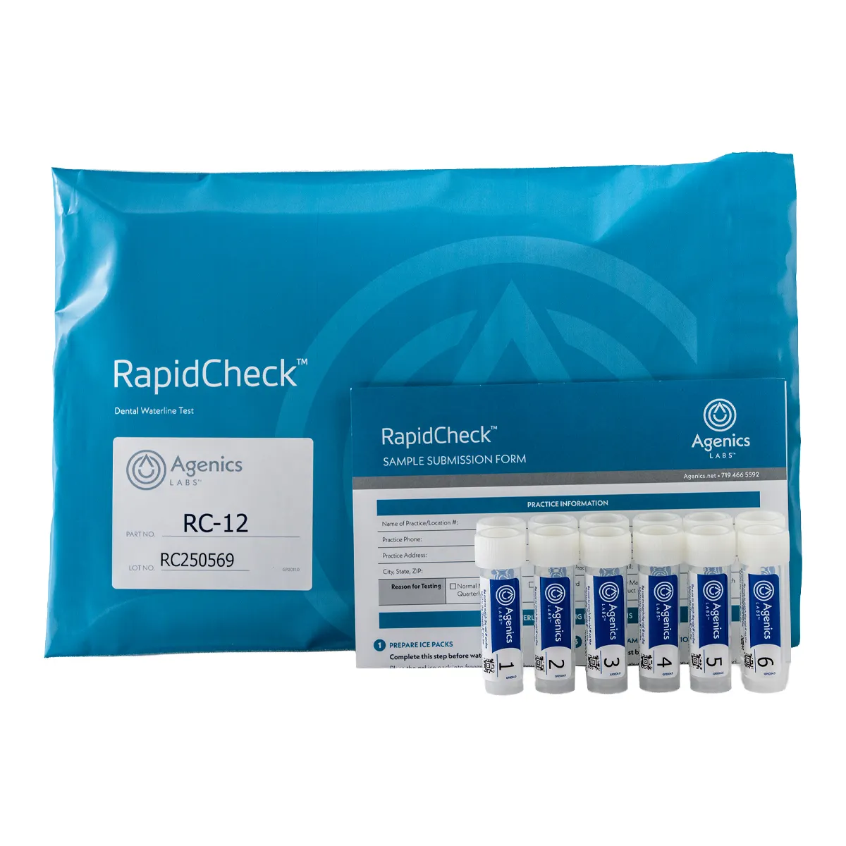 RapidCheck Flow Cytometry Dental Unit Waterline Test Kit, 12 Vial Kit, RC-12 thumbnail 3