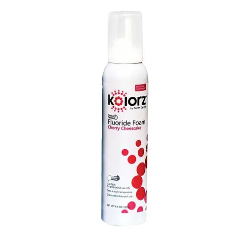 Kolorz Sixty-Second Fluoride Foam, Cherry Cheesecake, 1.23% APF, 4.4 oz Can, 766202 thumbnail 4