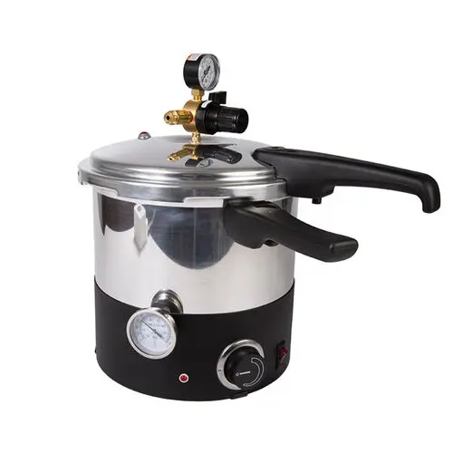 Almore Pressure Pot with Pressure Gauge and Thermostat, 8 Quart, 66041 - Almore Pressure Pot, Pressure Pot with Pressure Gauge and Thermostat, 8 Quart, 66041 - Image 1