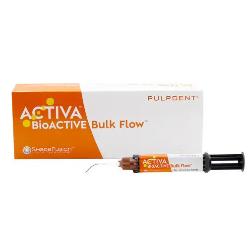 ACTIVA BioACTIVE Bulk Flow Restorative, Universal ShadeFusion, 5g Syringe with 10 Automix Tips, VBF1US thumbnail 4