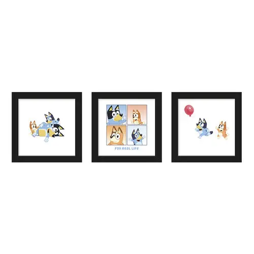 Bluey - For Real Life Wall Art Bundle (3-Pack), 12" x 12" Prints, JV583 thumbnail 2