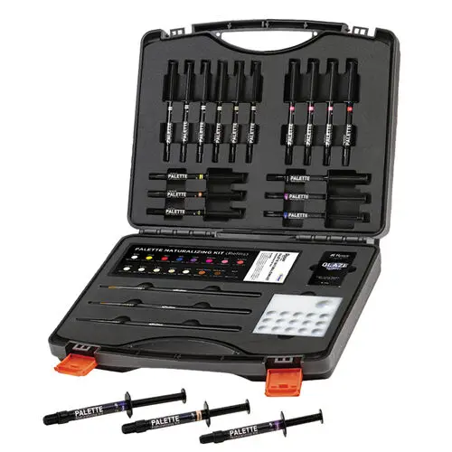 Rodin® Palette 2.0 Naturalizing Kit with Glaze N2-Free, 16 Shades, 1 x 5mL Glaze, 3 Brushes, 20 Needle Tips, Mixing Well, #24016 thumbnail 3