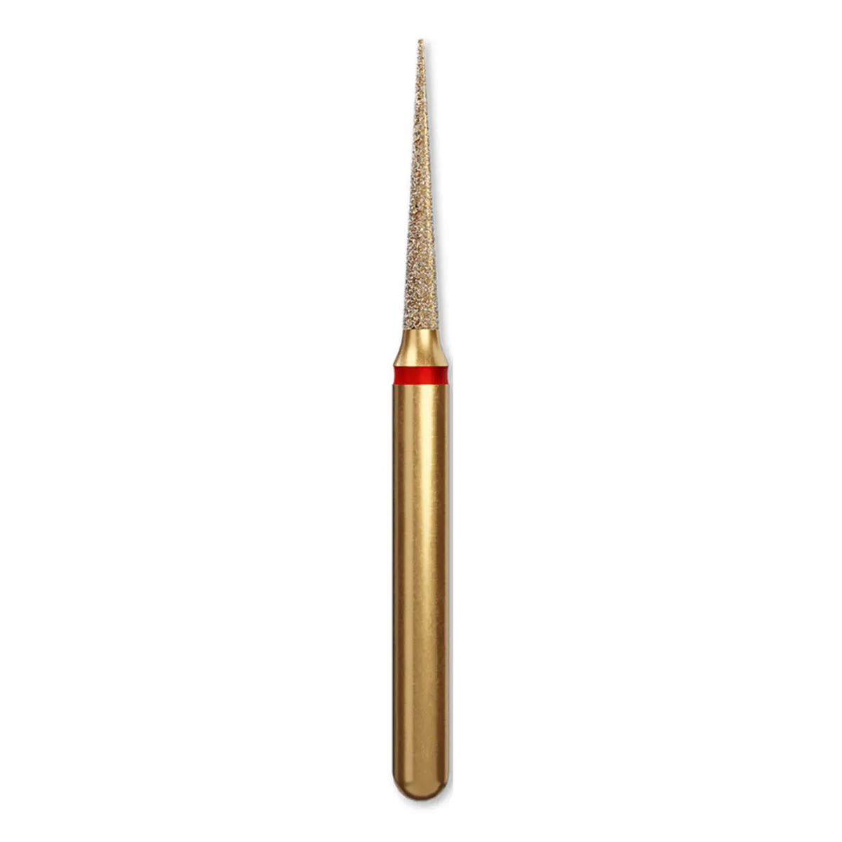 Coltene Alpen Multi-Use Multilayer Diamond Bur, FG, Fine, Flame/Needle, #858-012, 1.2 mm Head Diameter, 8 mm Head Length, 5/Pkg thumbnail 2