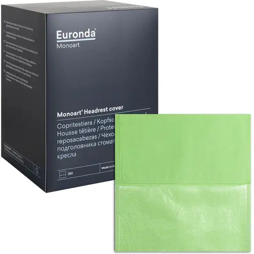 Euronda Headrest Cover, 13" x 13.5", Lime, 250/Pkg, 213040 - 13" x 13.5", 250/Pkg, Lime, 213040 - Image 1