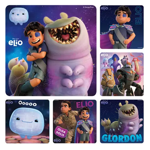 Elio Stickers, Assorted 2.5" x 2.5", 100 per Roll, PS780 thumbnail 2