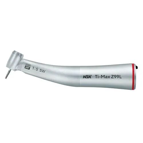 NSK Ti-Max Z99L High Speed Electric Handpiece, 1:5 Increasing, 100° Head, Push Button DURAPOWER Chuck, Optic, Quattro Spray, CA13140001 thumbnail 2