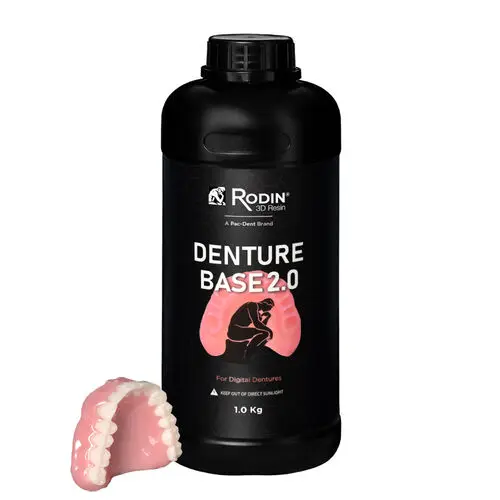 Rodin™ Denture Base 2.0 3D Print Resin, Meharry Shade, 1 kg Bottle, #23861 thumbnail 2
