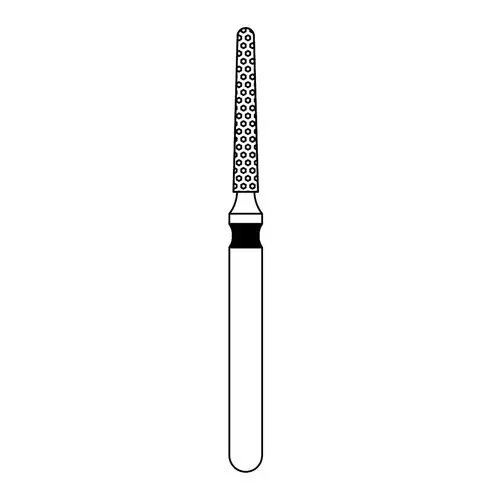Priva Rotary Instruments Diamond Bur FG, Round End Taper, Extra Coarse, Black, #856-012XC, 1.2 mm Head Diameter, 5/Pkg thumbnail 6