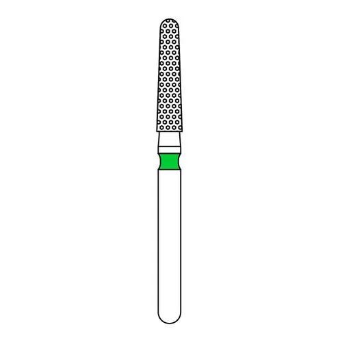Priva Rotary Instruments™ Diamond Bur FG Round End Taper 856-018C, Coarse Grit, Green Ring, 1.8mm Head Diameter, 5/Pkg, P856018C thumbnail 6
