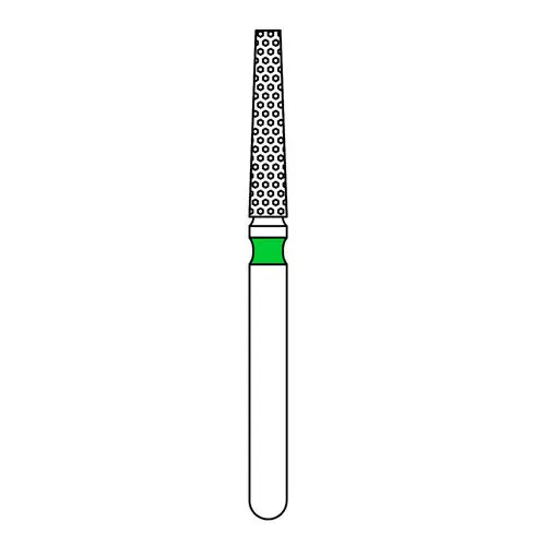 Priva FG #847.016 Coarse Grit Flat End Taper Diamond Burs, 5/Pk, Green Band, P847016C thumbnail 6