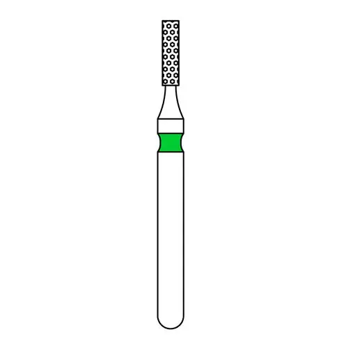 Priva FG #835.010 Coarse Grit Flat End Cylinder Diamond Bur, 1.0mm Head Diameter, 5/Pk, P835010C thumbnail 2