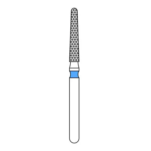 Priva Rotary Instruments Diamond Bur, FG, Round End Taper, Medium Grit, Blue Ring, 1.6 mm Head Diameter, 5/Pkg, #856L-016M (P856L016M) thumbnail 2