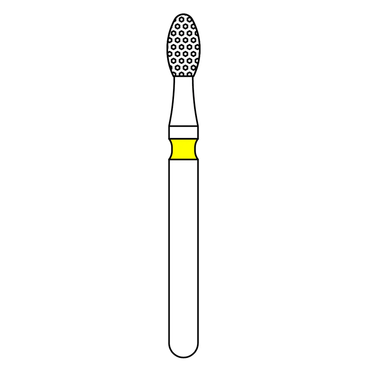 Priva Rotary Instruments Diamond Bur, FG, Round, Medium Grit, Blue Ring, 1.0 mm Head, #801-010M, 5/Pkg thumbnail 2