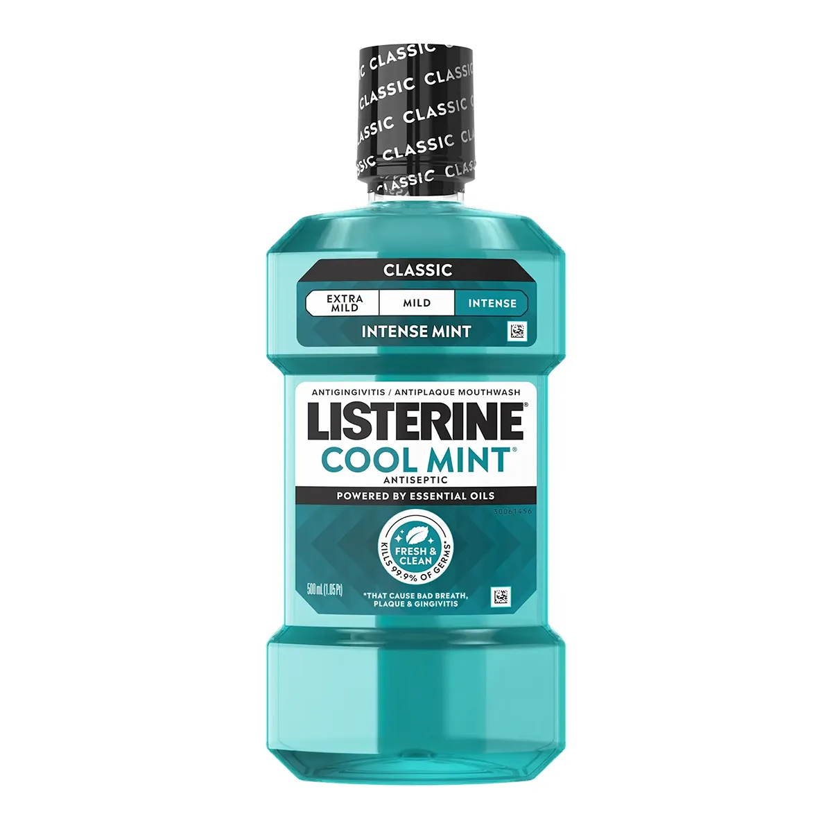 Listerine Cool Mint Antiseptic Mouthwash, 500 ml, JJC 93752 - Cool Mint, JJC 93752 - Image 1