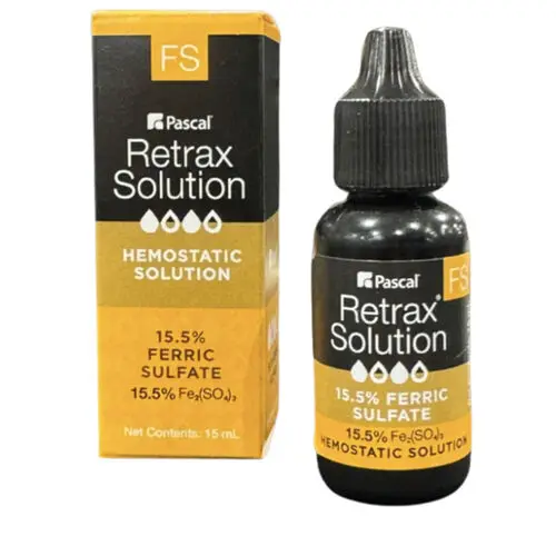 Pascal Retrax FS Hemostatic Solution, 15.5% Ferric Sulfate, Unflavored, 15 mL Bottle, 15-640 thumbnail 6