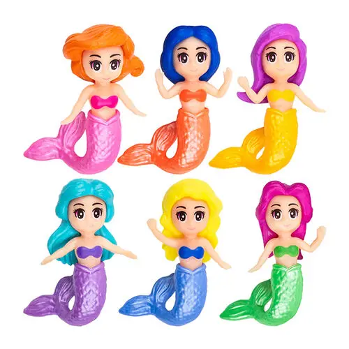 Sherman Specialty Mermaid Figure Assortment, 6 Styles, 1.5" Figures, 100/Pkg, JV607 thumbnail 3