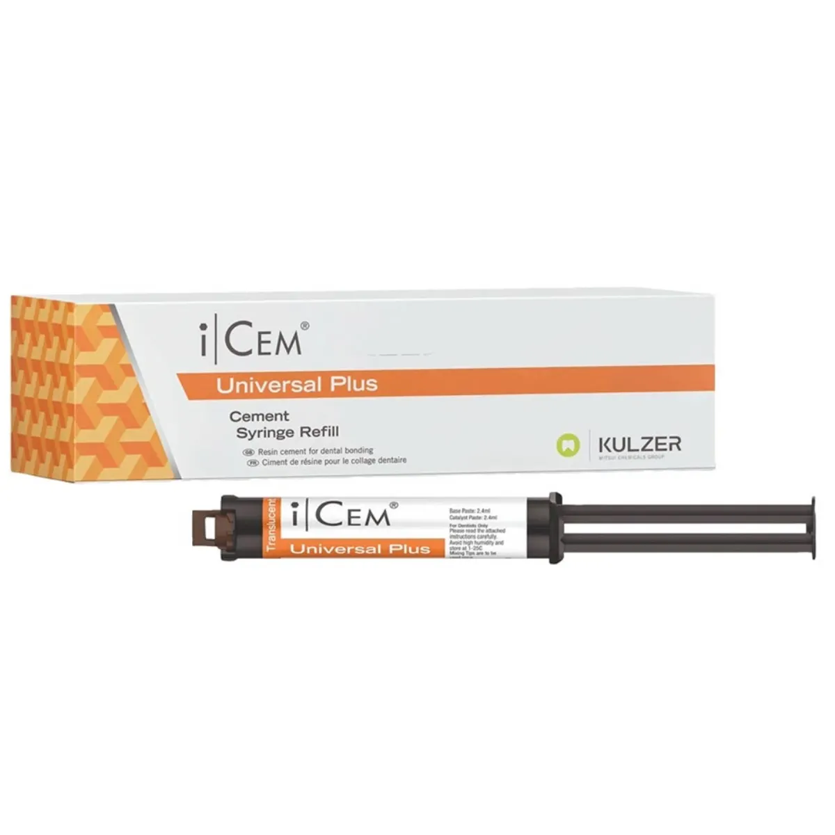 iCEM Universal Plus Resin Cement Syringe Refill, Translucent, 9g (4.8 mL), 1 Syringe, 66101218 thumbnail 12