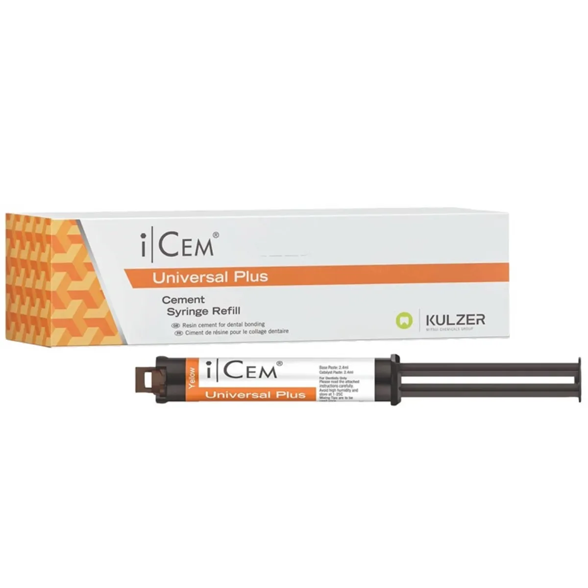 iCEM Universal Plus Resin Cement Syringe Refill, Yellow, 9g (4.8 mL), 1 Syringe, 66101220 thumbnail 12