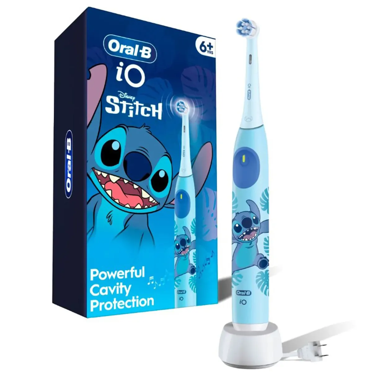Oral-B Kids 6+ iO2 Stitch Electric Rechargeable Toothbrush, Blue, 3/Case, 80866248 thumbnail 6