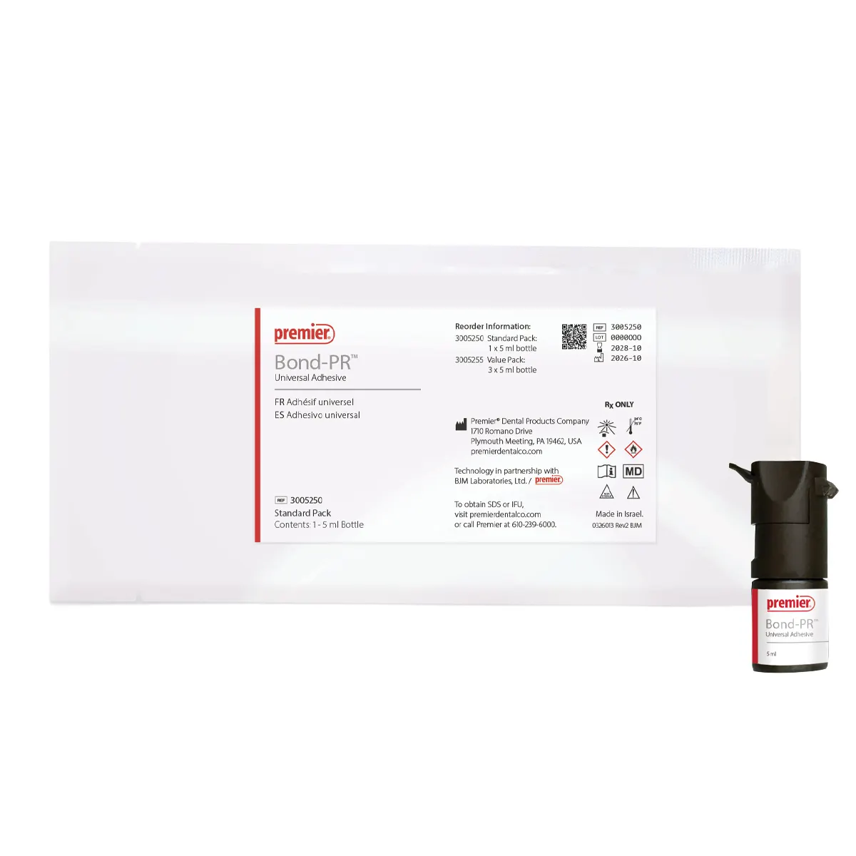 Bond-PR™ Universal Adhesive Standard Pack, 5 mL Bottle, Light-Cure, #3005250 thumbnail 2