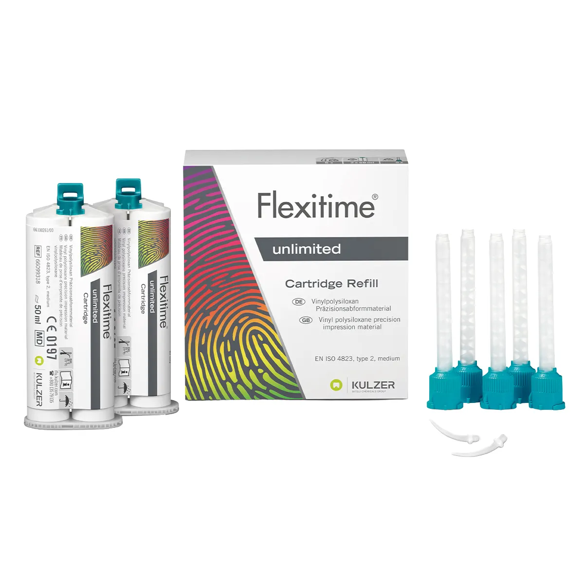 Kulzer Flexitime Unlimited VPS Impression Material, 50 mL Cartridges, Pack of 2, 66099318 thumbnail 3