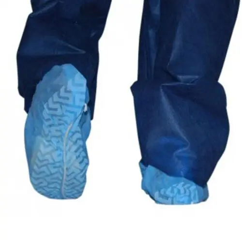 Dukal Non-Skid Shoe Covers, Blue, One Size Fits Most, Latex-Free, 100/Bag, 350-10 thumbnail 7
